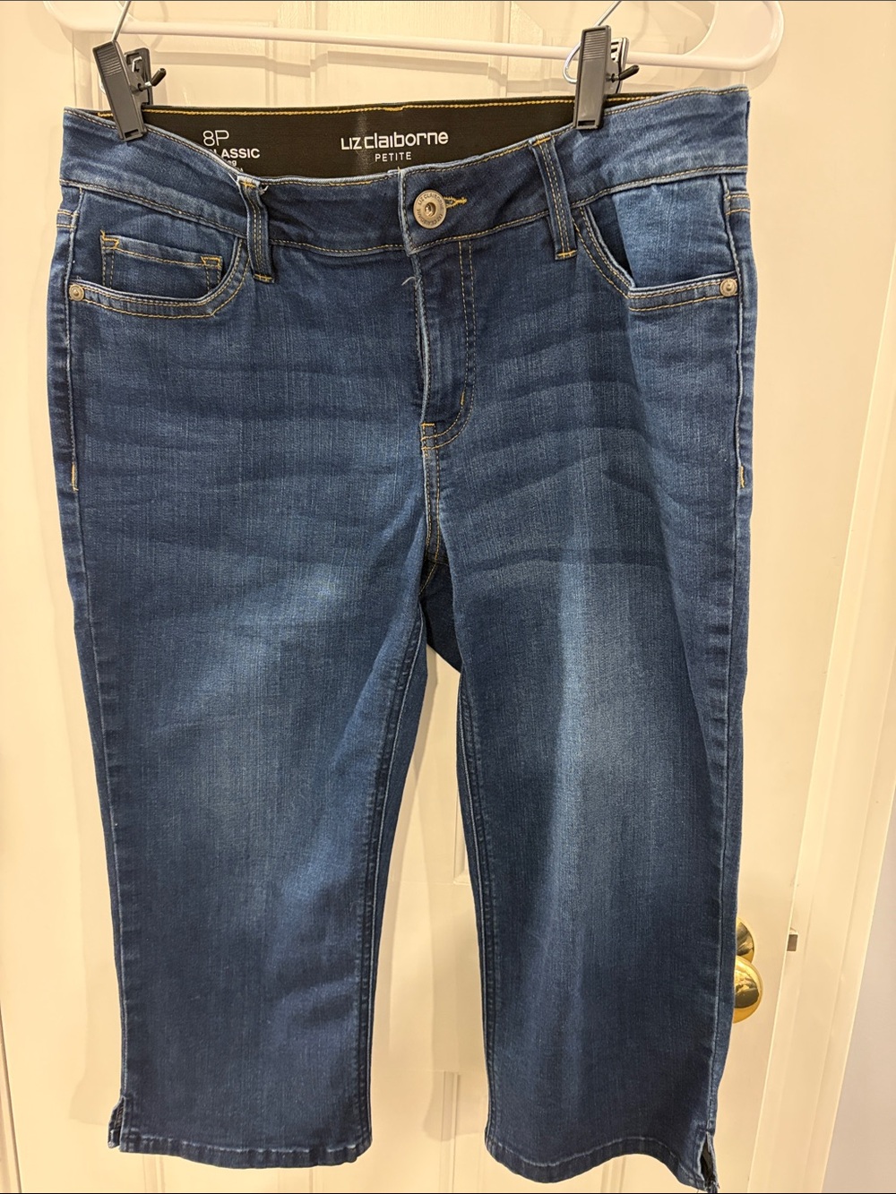 Liz Claiborne Blue Cropped Jeans - Petite